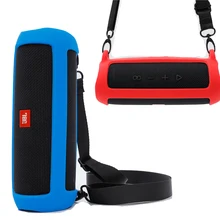 Абсолютно силиконовый чехол для путешествий JBL Flip 5 Flip5 портативный водонепроницаемый беспроводной Bluetooth динамик с ремнем