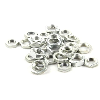 

100Pcs 304 Stainless Steel Hex Hexagon Nut for M3M4M5M6M8 Screw Bolt