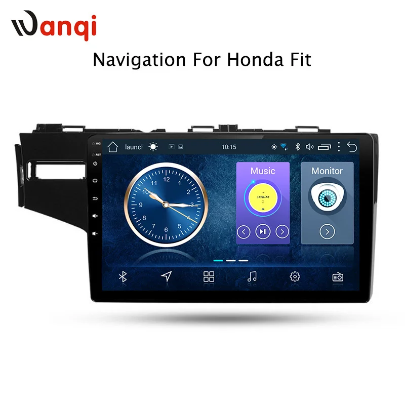 

wanqi 9 inch Android 8.1 Car GPS Navigation For Honda fit 2014-2018 Support Stereo Audio Radio Video Bluetooth support SWC RDS