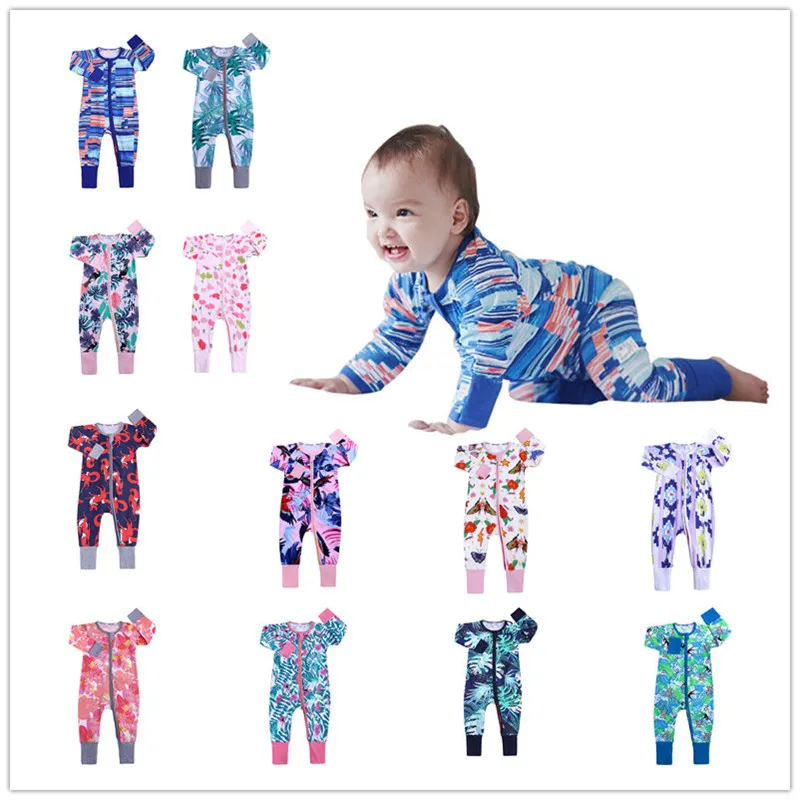 Baby Boys Save Our Ocean Short Sleeve Climbing Clothes Pajamas Sleepwear Suit 6-24 Months