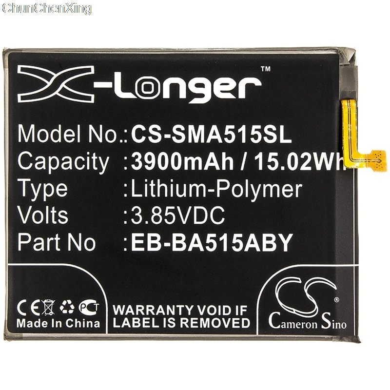 EB BA515ABE батареи Cameron Sino 3900mAh для Samsung Galaxy A51 2019 SM A515F/DSM A515F/DSN A516 A515F/DST A515G|Аккумуляторы