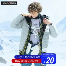 Metersbonwe пуховик мужской светильник зимний теплый 90% белый утиный пух пальто камуфляжная цветная подкладка Мужское пальто верхняя одежда