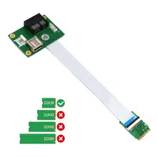 M.2 ключ PCI-E Mini Card 1X адаптер легкость и Порты и разъёмы способность нет места занимают переходная карта с 4 Pin Мощность Порты и разъёмы FPC плоский разъем кабеля