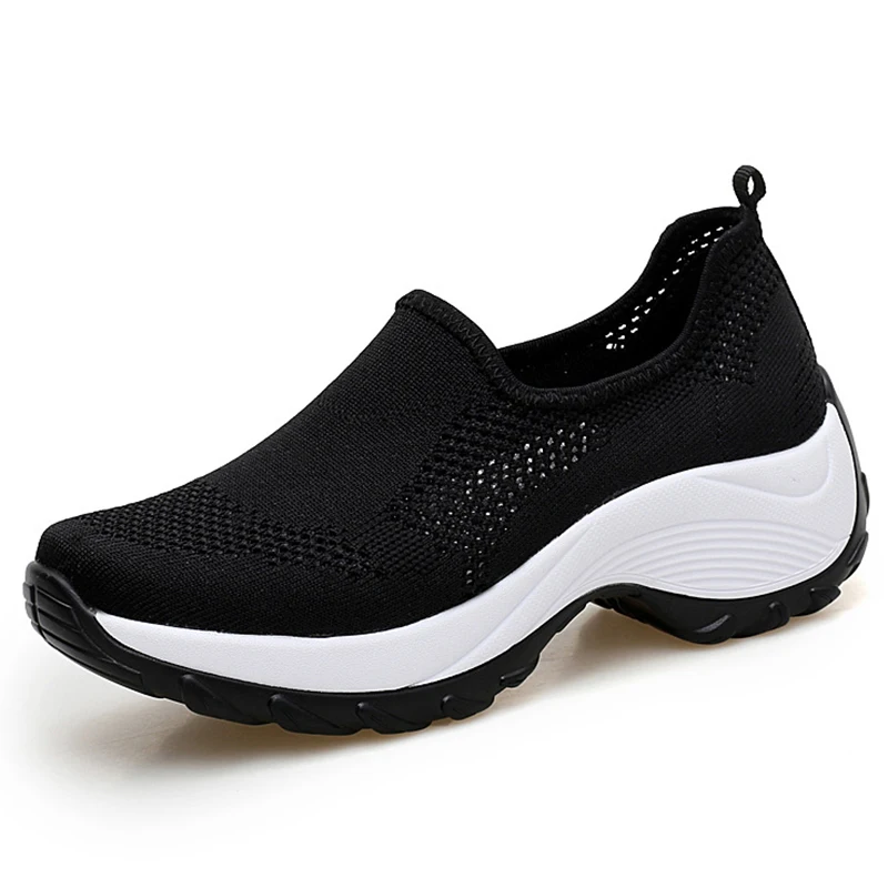 Black Sneakers For Women Breathable Women's Shoes Lightweight Women's