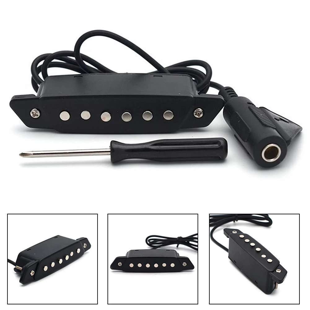 

Portable Accessories Guitar Pickup Humbucker Transducer Amplifier Tapping 10cm Sound Hole Universal Receiver Magnetic Passive