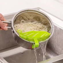 Lavagem de arroz filtragem defletor peneira feijão ervilhas lavagem filtro de drenagem placa snap-tipo folha forma arroz filtro de limpeza gadget