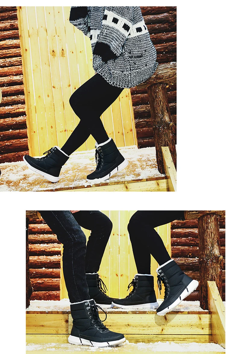 Новые зимние ботинки Мужская Уличная Мужская обувь зимние меховые теплые мужские ботинки зимние с плюшем Водонепроницаемые зимние ботинки Рабочая защитная Рабочая обувь