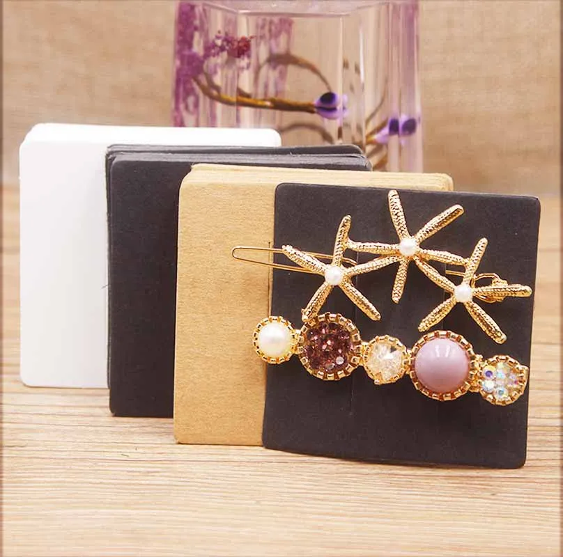 100 шт Новое прибытие ювелирных изделий дисплей бумажная карта держатель шпилек