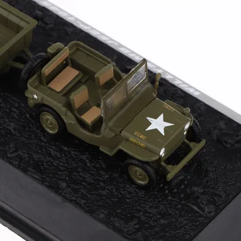 

1:72 SCALE DIECAST WILLYS MB JEEP 1945 WWII AMERICAN VEHICLE MODEL