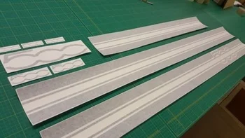 

For 1Set/12pcs Fiat 500 595 abarth OTT Stripes Graphics Decals Stickers Car styling