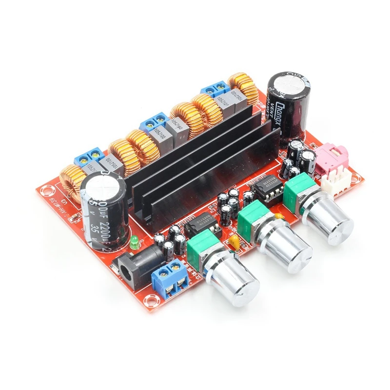 Новый Плата усилителя Tpa3116D2 50Wx2 + 100W 2 1 канальный цифровой сабвуфер Мощность 12 ~