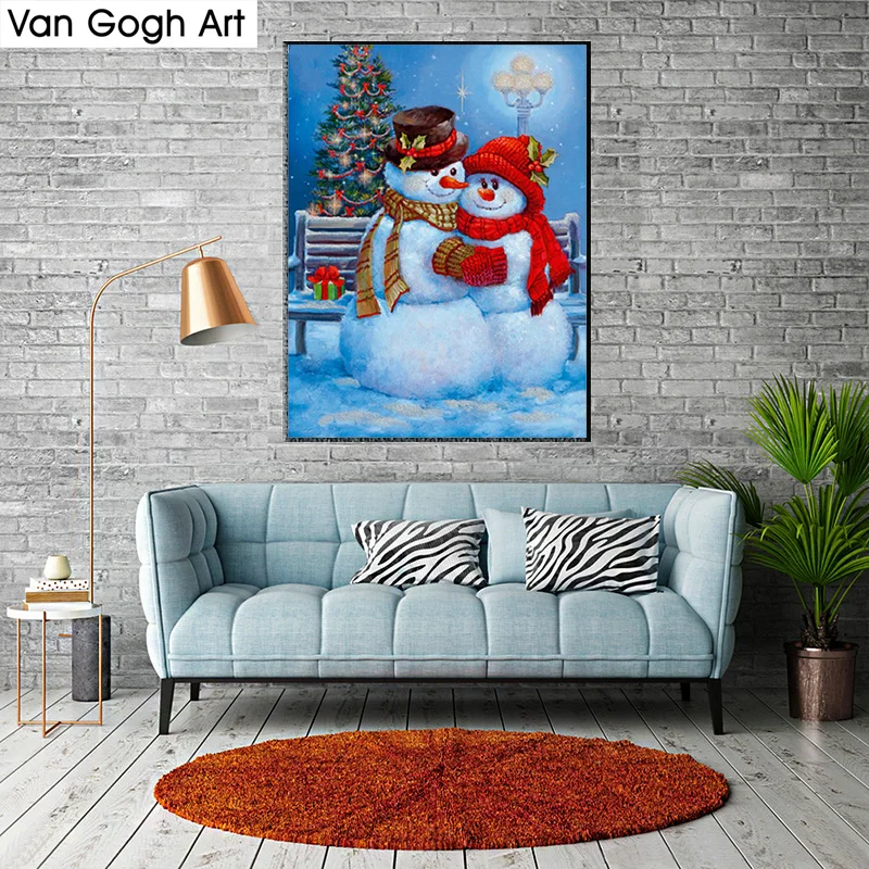 

Christmas Gift 5D DIY Diamond Paint Cross Stitch Card Snowman Craft Embroidery Diamond Painting 3D Diamond Mosaic Home Decor