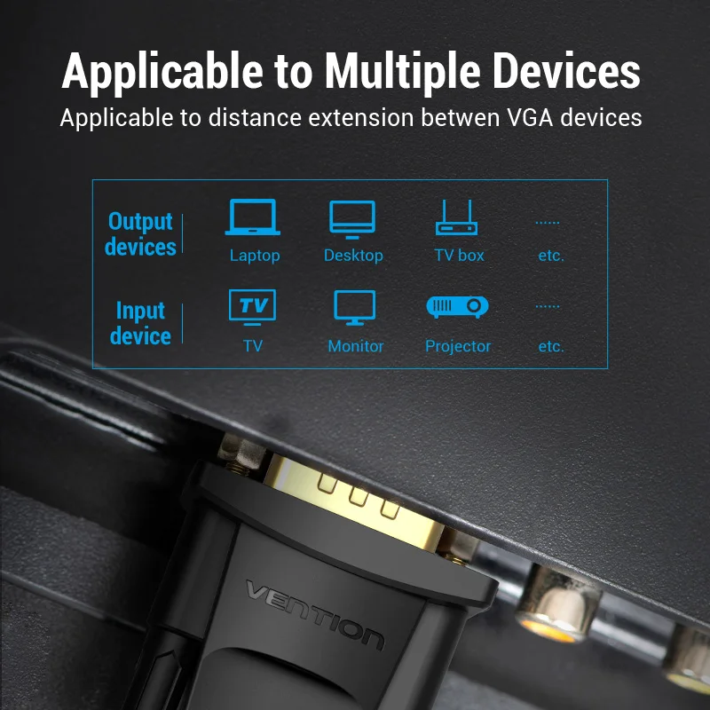 VGA Cable Adapter VGA Cable For Monitor TV Computer PC 1m 5m 10m