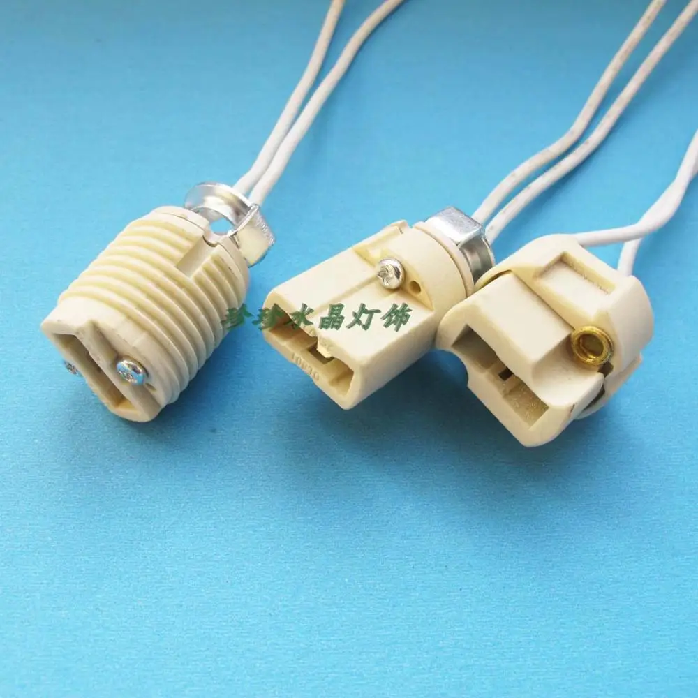 Lampadina Di Cristallo G9 Portalampada Portalampada Portalampada G9 Resistente Alle Alte Temperature Dente Pieno Senza Denti Presa Speciale Anti-Invec