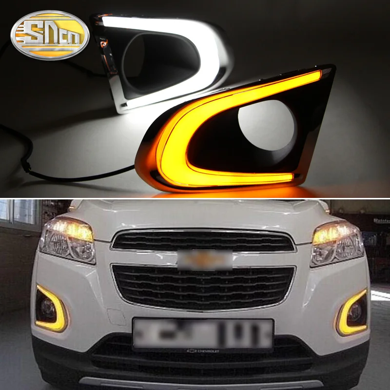 Дневные ходовые огни SNCN 2 шт. для Chevrolet Trax 2014 2015 2016 автомобильные аксессуары