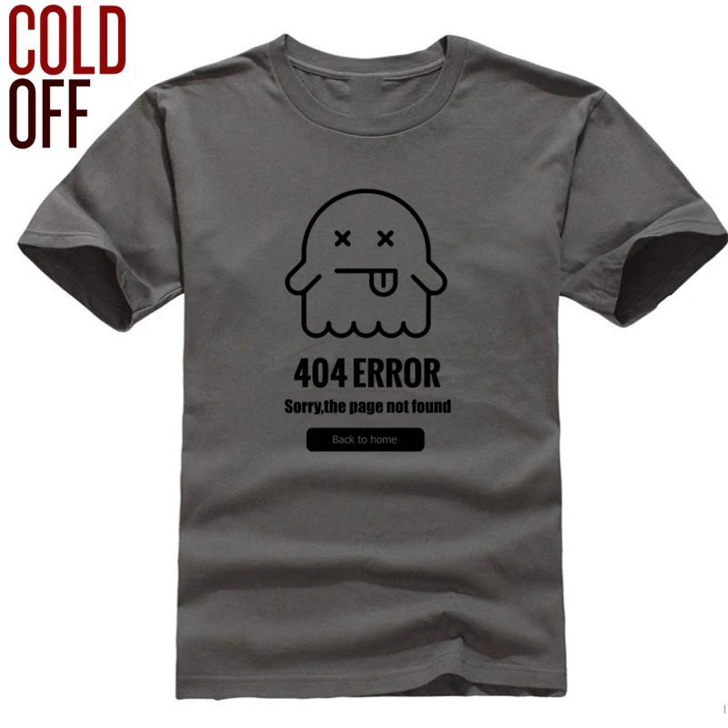 COLD OFF, хлопок, короткий рукав, 404, ошибка, принт, Мужская футболка, свободная, крутая, трикотажная, Мужская футболка, o-neci, футболка, Топы, мужские футболки - Цвет: IN0302CO-TS