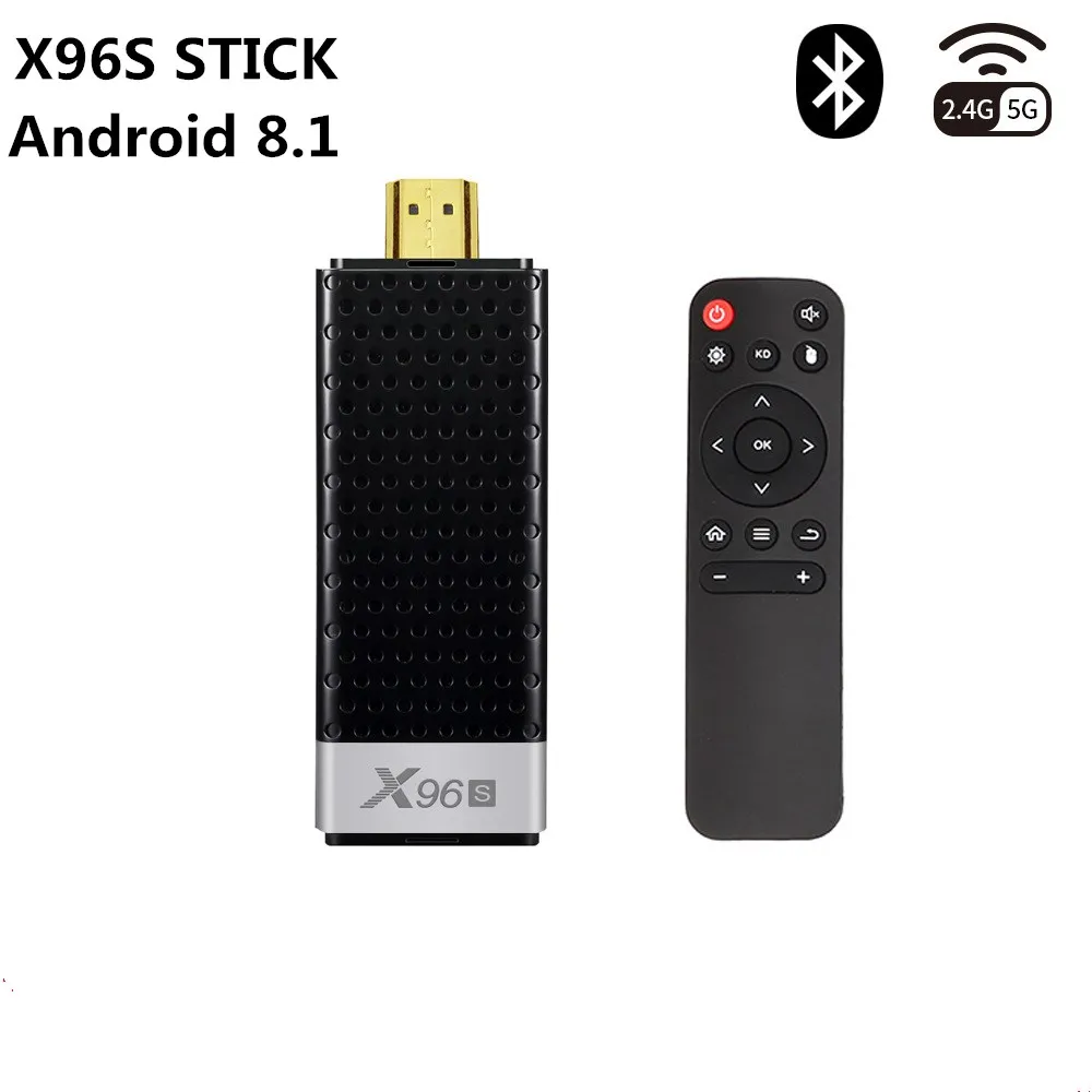 X96S TV Stick Android 9.0 Box DDR4 4GB 32GB Amlogic S905Y2 2.4/5G Dual WIFI Media Player BT4.2 4K HD Smart PK H96 X96 | Электроника