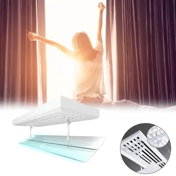 

Adjustable Air Conditioner Cover Windshield Central Air-Conditioning Baffle Shield Wind Guide Wind Deflector Anti-wind Shield