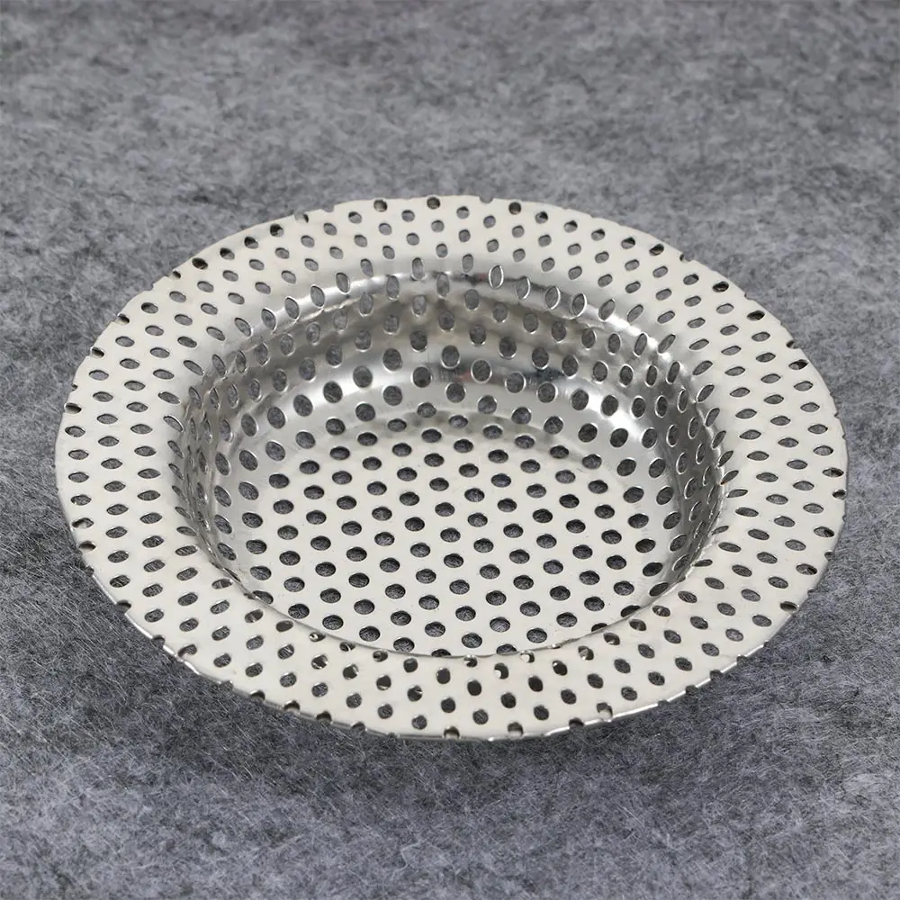 Practical Stainless Steel Full-hole Hair Filter Kitchen Bathroom Sink Floor Drain Anti-blocking Home Supplies Accessories Tools