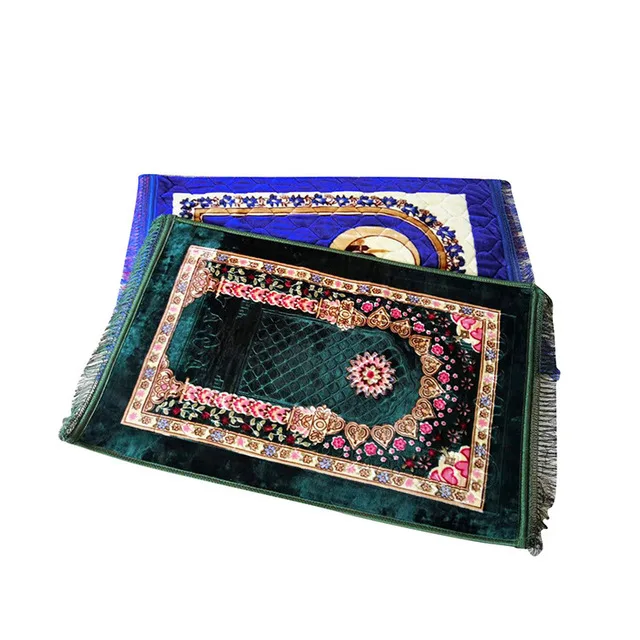 Drop Shipping 80*120cm Thicken Prayer Rug Kneeling Mat for Muslim Islam Prayer Door Floor Mat Carpet