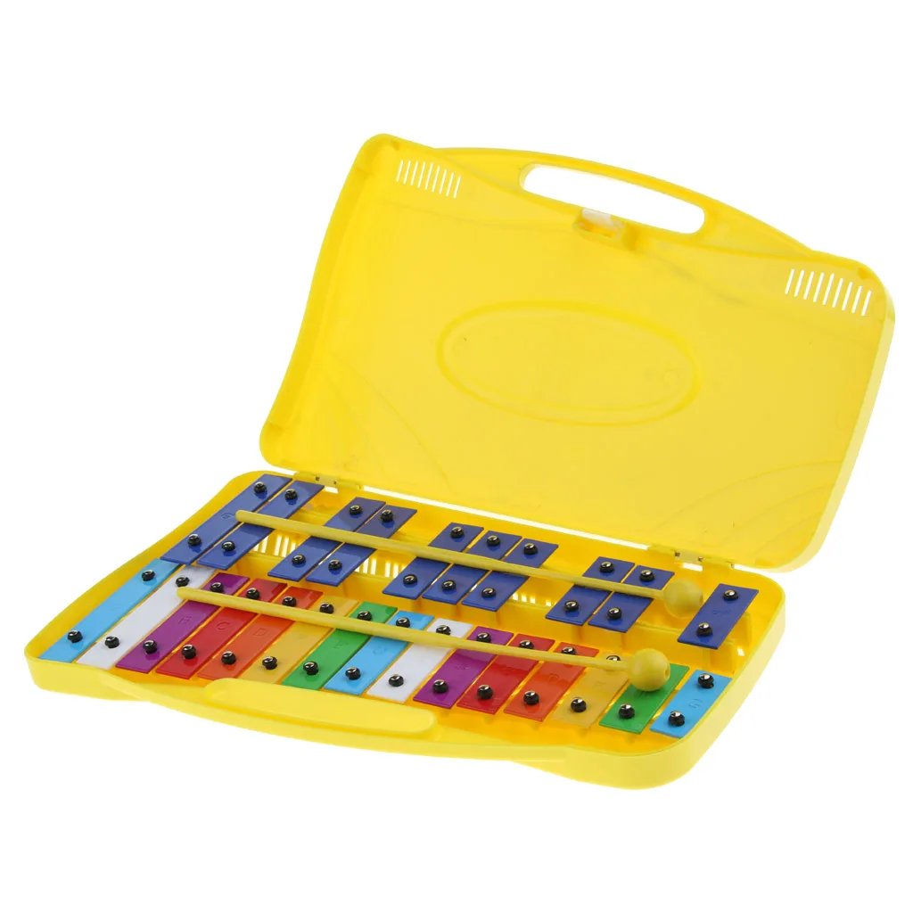 Aluminum 25 Tones Xylophone with Case for Children Kids Toy Christmas Gift
