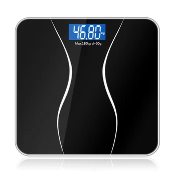 

Electronic Glass Body Scale Digital Weight Balance LCD Display Smart Household 180KG/50G J99Store
