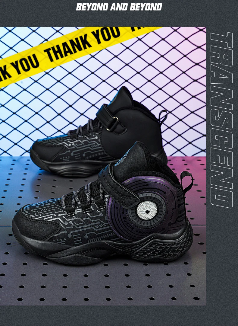 Kids Shoes Trend Cool Boy Outdoor Sneakers Lightweight Activity Supplies Leather Durable Children Casual Running Sport Booties