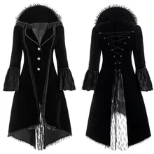 Зимнее женское пальто kurtka zimowa damski, винтажное, с длинным рукавом, на талии, с завязками на спине, с кружевами, пальто, abrigos mujer