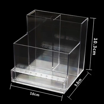 

Nail Polishing Machine Display Box Nail Manicure Storage Box Portable Container Acrylic Organizer Nail Tools(Pink)