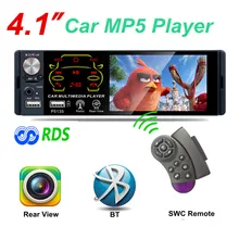 4,1 дюймов 1 Din автомагнитола автомобиль MP5 плеер цифровой стерео MP3 FM радио для WINCE bluetooth RDS Hands-free Поддержка камеры заднего вида