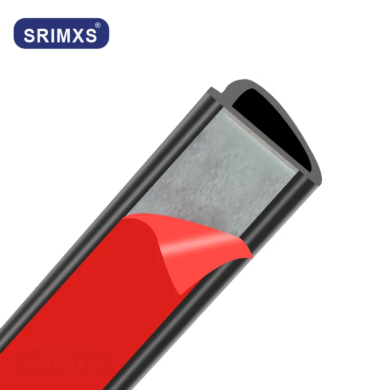 Наклонные d-образные дверные уплотнители водонепроницаемые обрезные полоски