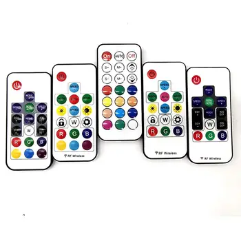 

WS2812B WS2812 MINI 3/14/17/21Keys LED Strip Controller USB/DC RF Controller With Remote For WS2811 SK6812 LED Light DC5-24V