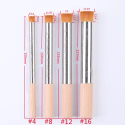 ArtSecret New Arrival 1352 Pastel Drawing Brush Nylon Hair Metal Ferrule Beech Wooden Handle Student Painting Tool Art Supplies