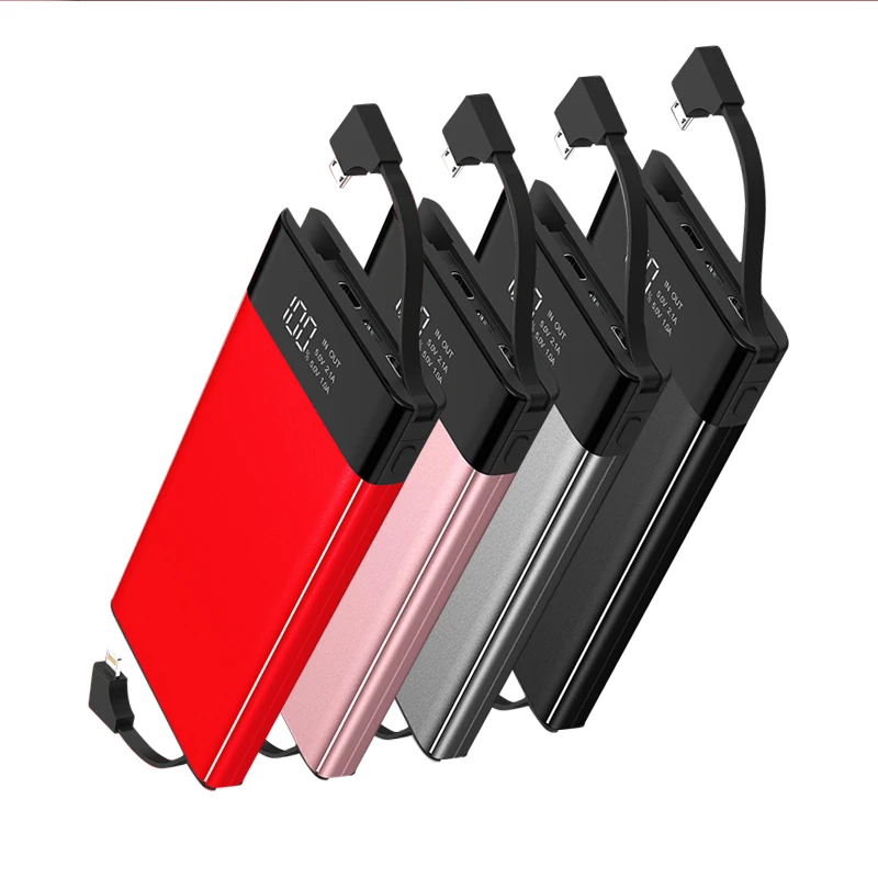 

Powerbank 10000mAh Mobile Battery Portable Charger Poverbank External Battery Power Bank for Xiaomi Poverbank 3output Pover Bank