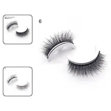 

Reusable 1 Pair Convenient 3D Effect Wispy Thick False Eyelashes Plastic Artificial Lashes Durable for Gifts