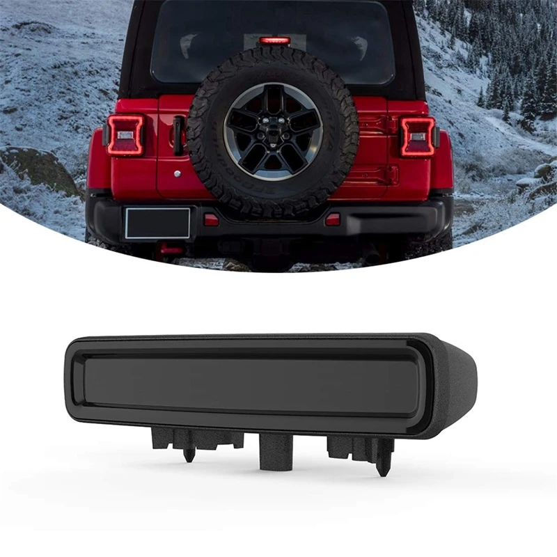 Светодиодный 3-й тормозной светильник для Jeep Wrangler Jl третий тормозной светильник с высоким креплением стоп-светильник(черный корпус дымовые линзы