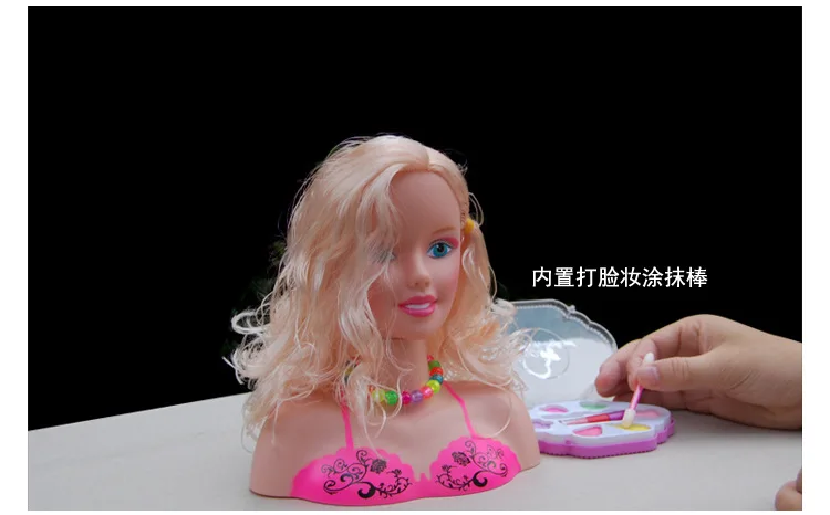 DIY Toys for Girls Princess Doll Makeup Cosmetics Kit Creative New Year Christmas Birthday Gift Children Hair Braid Accessories (2)