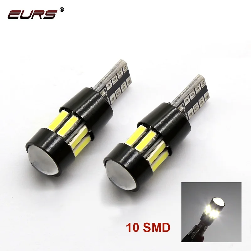 EURS 10 шт. T10 7020 10SMD светодиодный автомобильный сигнальный фонарь габаритный