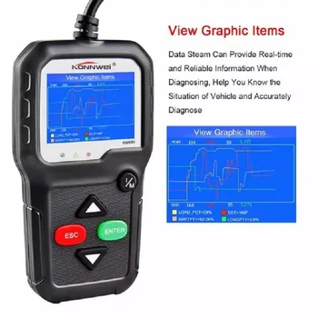 

New arrival Mini Multifunction OBD2 Auto Diagnostic Scanner KONNWE KW680 In Russian Gas Diesel Analyzer Car Automotive Scan Tool