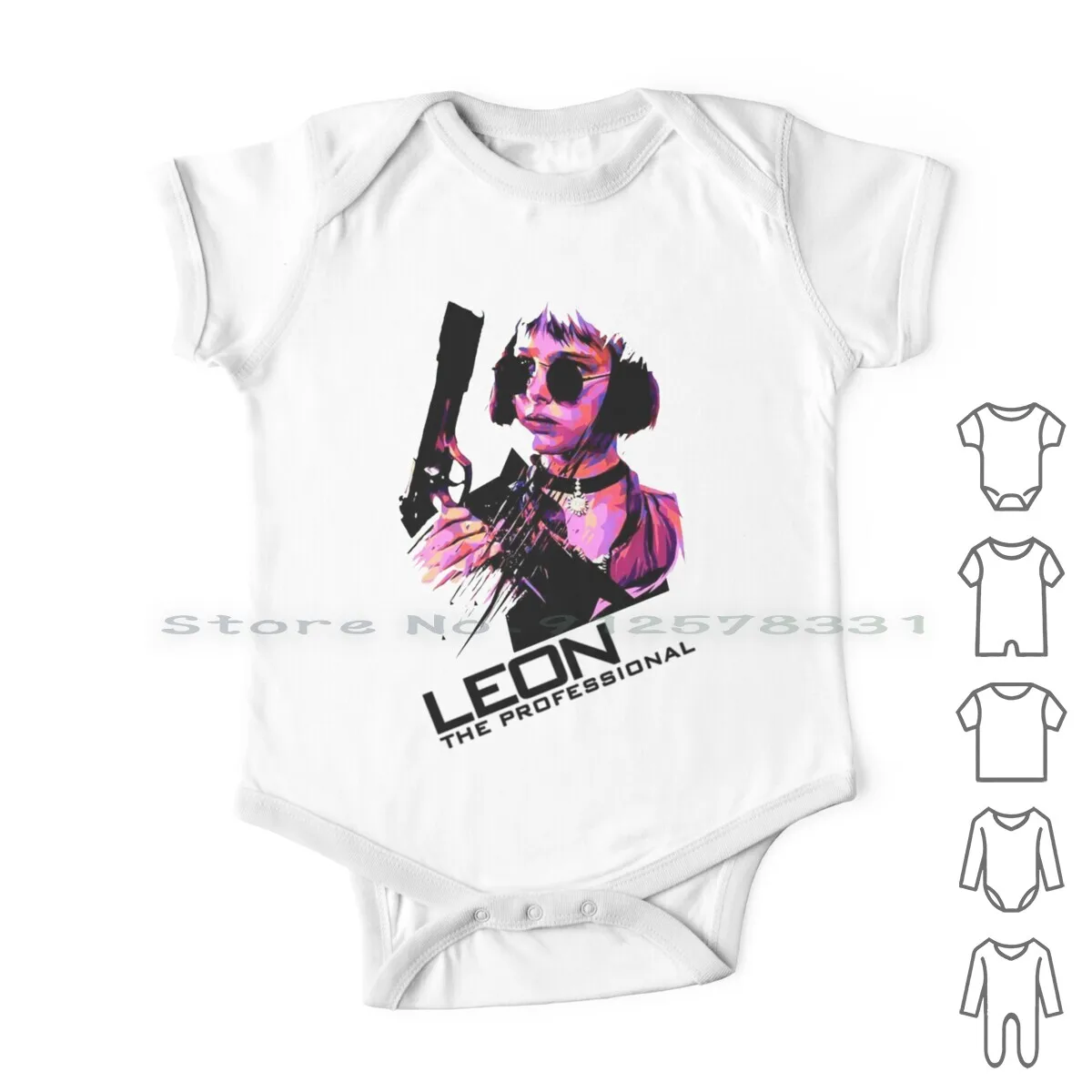

Leon Movie 90s Newborn Baby Clothes Rompers Cotton Jumpsuits Retro Vintage Films 1994 90s Movies Classic Movies Natalie Portman