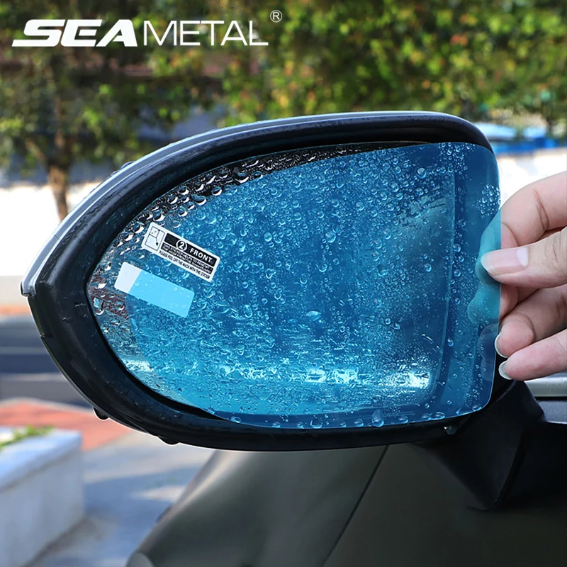 SEAMETAL Car Rainproof Film Anti Fog Car Sticker Mirror Window Clear Film Rain Proof Waterproof Auto Sticker Accessories