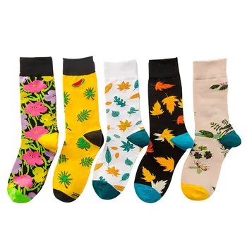 

JAYCOSIN Women's Socks Japanese Cotton Colorful Printing Cute Funny Happy kawaii Casual Avocado Socks for Girl Christmas Gift 10