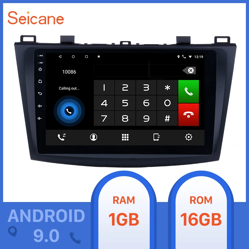 

Seicane 9inch Android 9.0 Car GPS Radio car Multimedia Player for 2009 2010 2012 MAZDA 3 Touchscreen support Bluetooth wifi