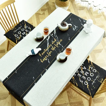 

Nordic Art Table Runner TV Cabinet Coffee Table Runners Modern Cover Caminos Moderna Furniture Decor De Wedding Tablecloth Mesa