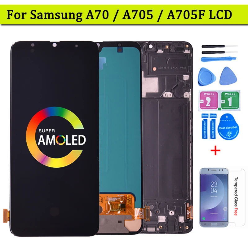 Super AMOLED For Samsung Galaxy A70 A705/DS A705F