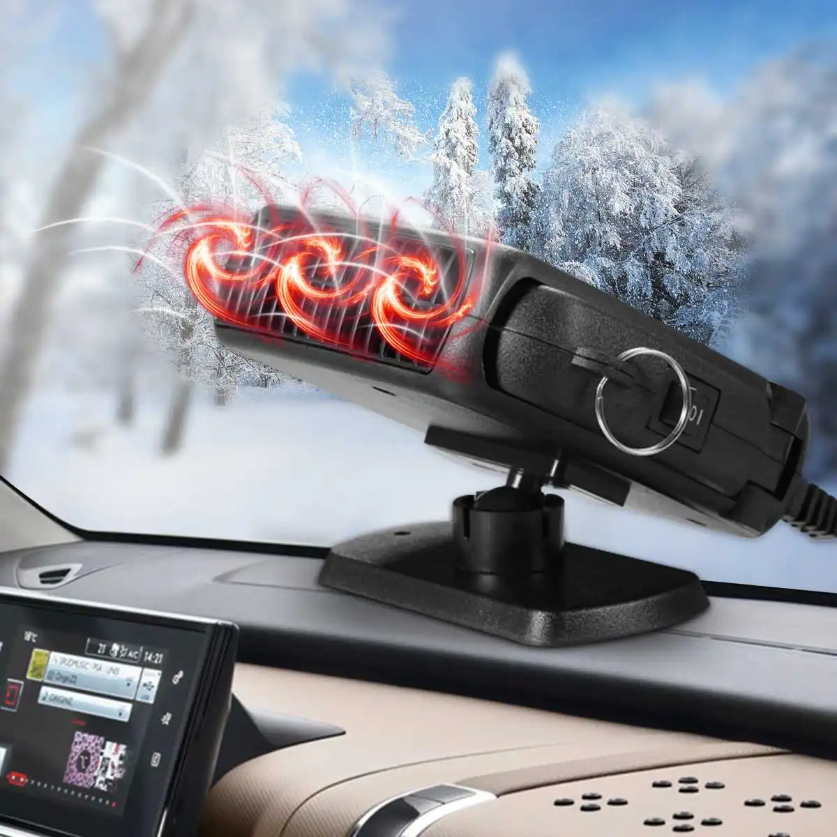 12 В теплый воздуходувка автомобильный нагреватель вентилятор Defroster Demister нагревательное устройство Универсальный Автомобильный нагреватель