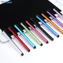 1000 sztuk/partia Mini metalowe długopisy pojemnościowy ekran rysik dotykowy z klipsem dla iPhone 13 12 11 X dla IPad Mini iPad Samsung Galaxy