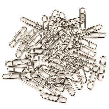 

100Pcs/50PCS Powerful Fast Link Clip Snap Fishing Tools Tackle Quick Change Lead Links Clips