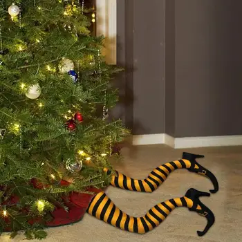 

2PCS Halloween Witch Legs Durable Wicked Witch Legs for Halloween Party Decor