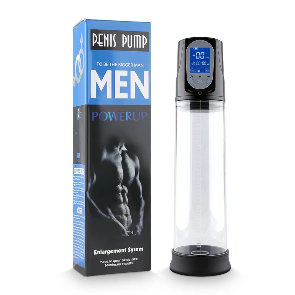 Electric Penis Pump Usb Charge Led Automatic Vacuum Male Extender Penile Erection Trainer Tool Man Masturbator Cup | Красота и